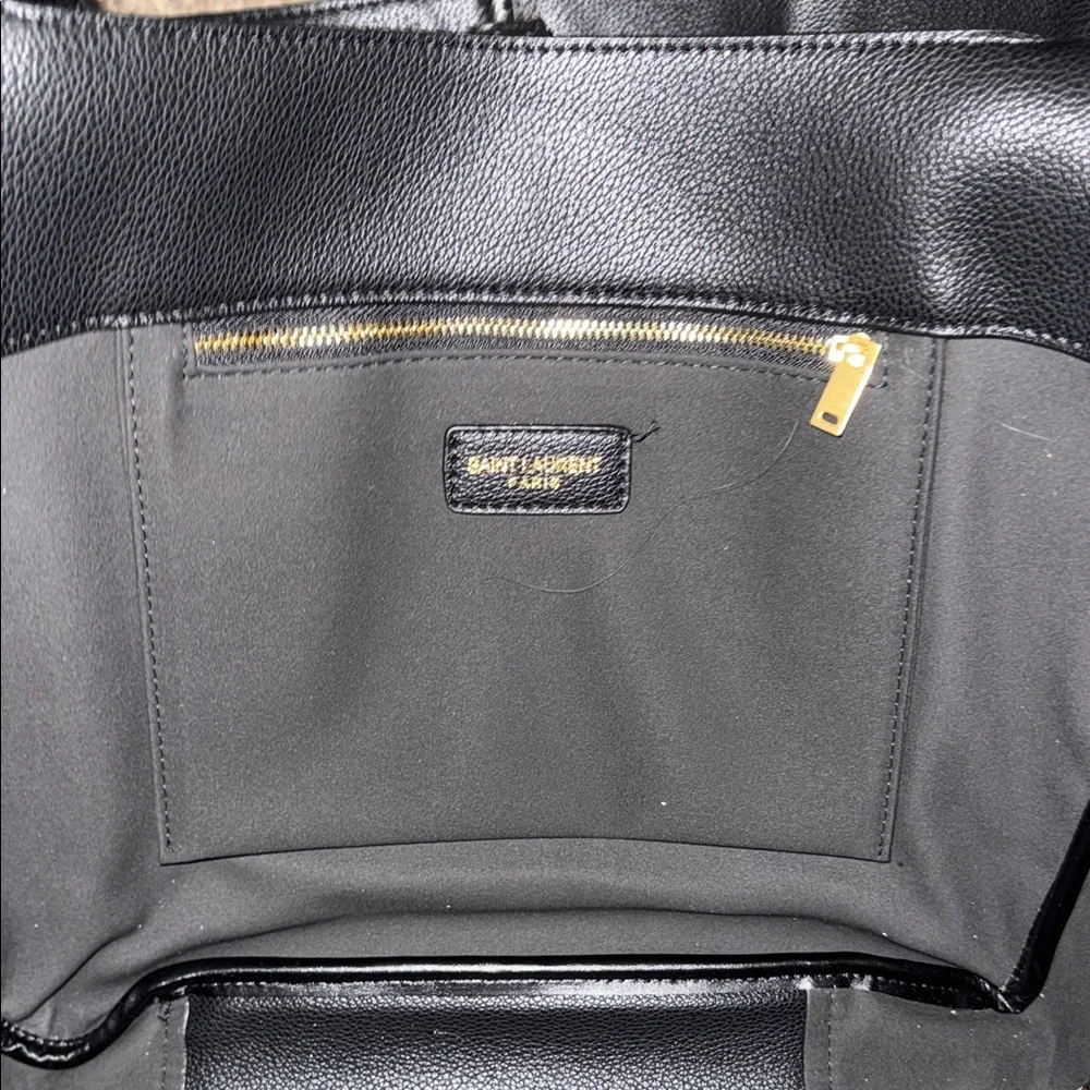 YSL Black Leather Tote Bag - Picture 4 of 8
